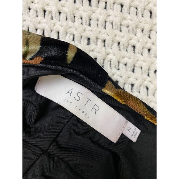 ASTR The Label Velvet Burnout Floral Lanita Wrap Dress Size Medium Long Sleeve - Picture 5 of 16